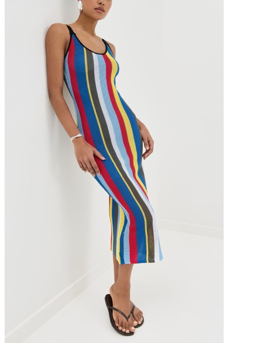 STAUD Jessica Midi Dress - NWT - Picture 2 of 12